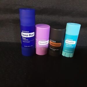 doTERRA Essential Oil Stick Collection - Blue, Purple, Black, Teal